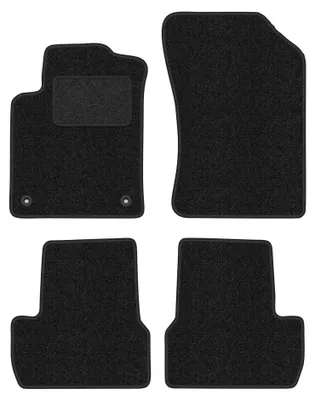 Productafbeelding van Velours automatten voor Citroen DS3 2009-2016 (hatchback) – 4-delig, antraciet, op maat – Wielganizator ANTHRA