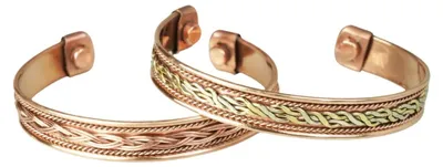 Produktbild von Set mit 14 Orient-Kupferarmbändern mit Magneten
