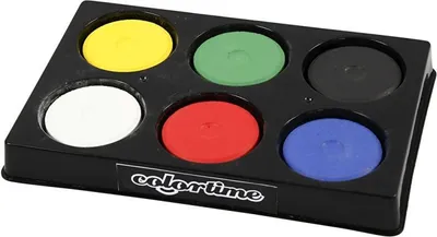 Produktbild von Creativ Company 34480, Schwarz, Blau, Grün, Rot, Weiß, Gelb, 6 Stück(e)