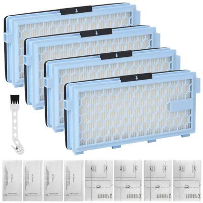 Ersatzfilter-Set für Miele Staubsauger, 12-teilig, HEPA+Motor+Auslass