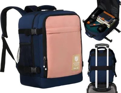 Produktbild von Geräumiger Reise-Handgepäckrucksack mit USB-Anschluss - Peterson