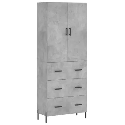 Produktbild von Highboard Betongrau 69,5x34x180 cm Holzwerkstoff
