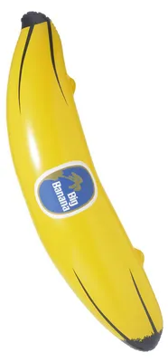 Produktbild von Aufblasbare Banane 100 cm - Dschungelbanana Bananendeko Fasching