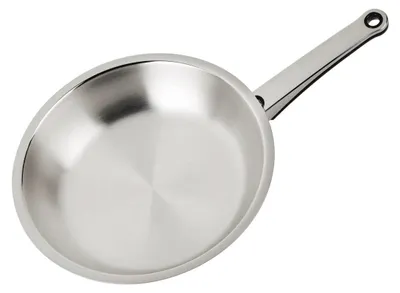 Kochpfanne 20 cm Edelstahl verchromt mit Deckel