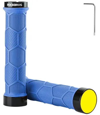 Immagine prodotto di Maniglie in TPR per bicicletta con catarifrangente - blu