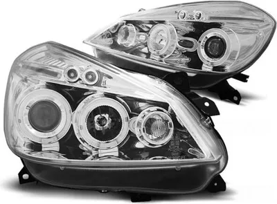 Produktbild von Scheinwerfer Angel Eyes passend für Renault Clio 3 Bj. 05-09 Chrom