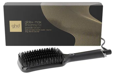 Zdjęcie produktu dla ghd glide+ max: Szczotka termiczna do prostowania włosów, idealna do gęstych i kręconych włosów