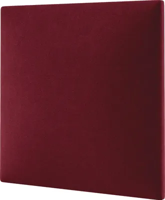 Produktbild von STEGU mollis Basic.01 Polsterpaneel schalldämmend Velours rot 30x30 cm