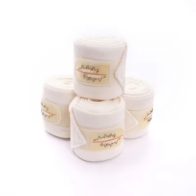 Immagine prodotto di Set di fasce in pile Eskadron, 4 pezzi, color crema, lunghezza 3,5 m