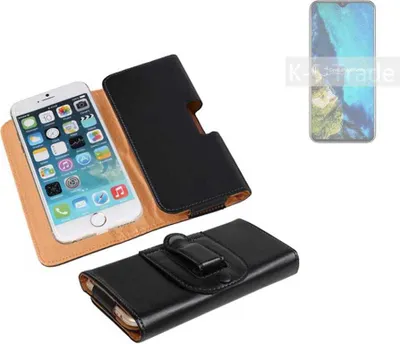 Produktbild von K-S-Trade Schützhülle Handyhülle kompatibel mit Cubot P30 Holster Gürtel Tasche Schutzhülle Handy-Tasche Smartphone Case Seitentasche schwarz 1x