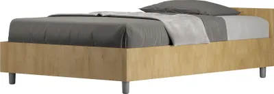 Produktbild von ITYHOME - Bett mit Lattenrost 120x200 Eiche Natur Nuamo