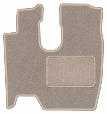 Image de Tapis conducteur en moquette pour Mercedes Atego 1 1995-2005 (utilitaire) – 1 pièce, beige, sur mesure – Wielganizator LUX
