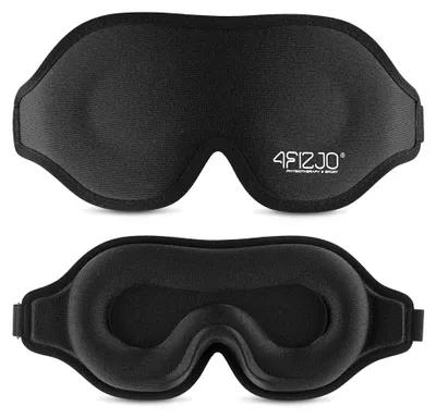 Produktbild von 4FIZJO 3D-Schlafmaske mit Memory-Schaum, ergonomisches Schlafband, lichtdicht, verstellbar, komfortabel, Augenmaske für besseren Schlaf