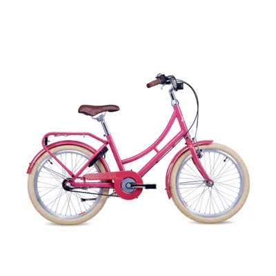 Image de Vélo enfant 20 pouces, 3 vitesses, vélo fille, S’COOL chiX classic, à partir de 6-9 ans, 115-130 cm, marron