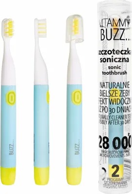 Obrázek produktu pro VITAMMY BUZZ Sonický zubní kartáček s 28 000 mikropohyby, 2 programy čištění, máta/citron