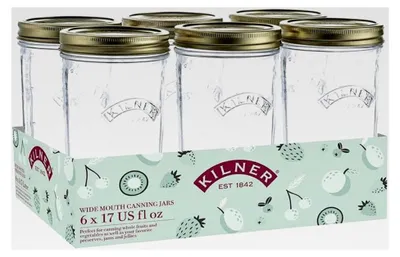 Produktbild von Einmachgläser-Set mit breiter Öffnung, 500 ml, mehrfarbig