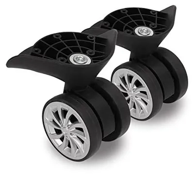 Produktbild von Ersatzradsatz für Koffer – 2 Stück Ersatzräder – Nylon-Kofferrollen – Universalräder – Upgrade für Reisen – Leise Rollen – Gepäckräder