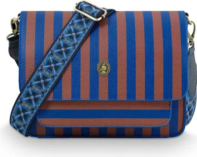 Produktbild von Pip Studio Fenna Cross Body Bag Medium Stripe Blue 25x7x20cm