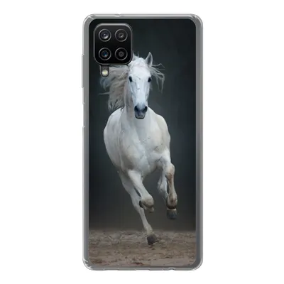 Produktbild von MuchoWow® Handyhülle Schutzhülle Hülle für Samsung Galaxy A12 Pferd - Pilz - Sand Silikon Softcase Handy Hülle - Bild
