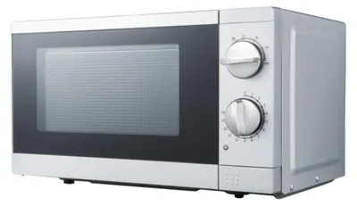Produktbild von PKM MW700-17UB2, Arbeitsplatte, Solo-Mikrowelle, 17 l, 700 W, Drehregler, Edelstahl