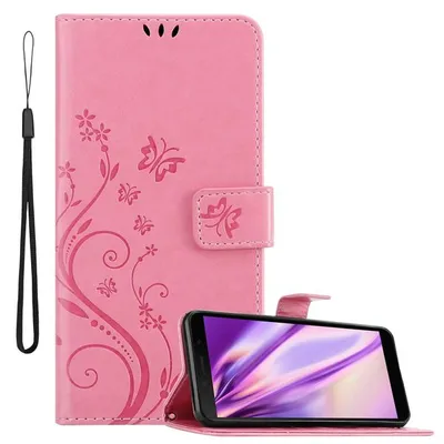 Immagine prodotto di Cadorabo cover per Honor 9S / Huawei Y5P cover protettiva in rosa cover protettiva cover telefono cellulare cover fiori custodia fiore
