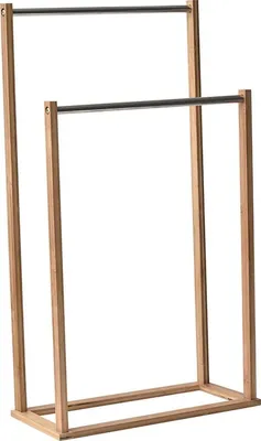 Produktbild von Tendance Handtuchhalter braun Metall Bambus 22x46x82 cm