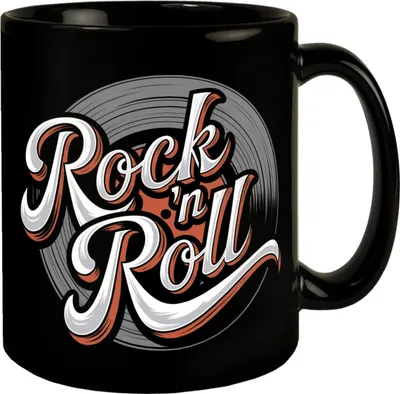 Produktbild von Rock n Roll Schallplatte Tasse