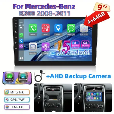 Immagine prodotto di Autoradio Android 15 con schermo IPS Full HD da 9 pollici, CarPlay wireless e telecamera per la retromarcia