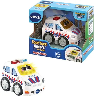 Produktbild von VTech Toet Toet Auto’s Pro Series Pepijn Politie, Mit Ton, Sprachfunktion, Batterien erforderlich, AAA, Kunststoff, Mehrfarbig