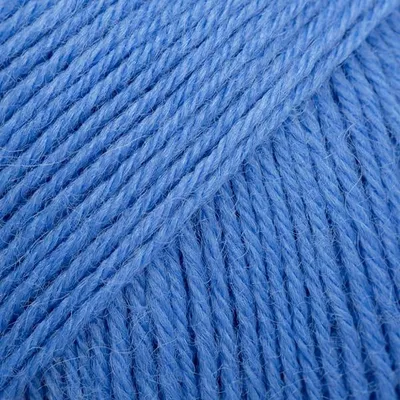 Produktbild von DROPS Fabel Sockengarn 116, Kornblumenblaue Farbe, pflegeleicht,