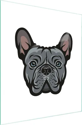 Produktbild von Glasschneidebrett 45x52 Hund