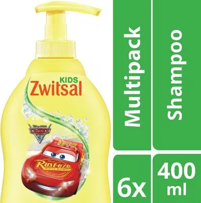 Produktbild von Zwitsal Cars Shampoo 6x400 ml - Voordeelverpakking