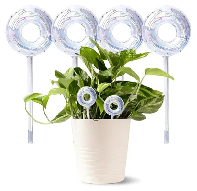 Image de Omgoods - Lot de 4 boules d'arrosage en verre pour plantes