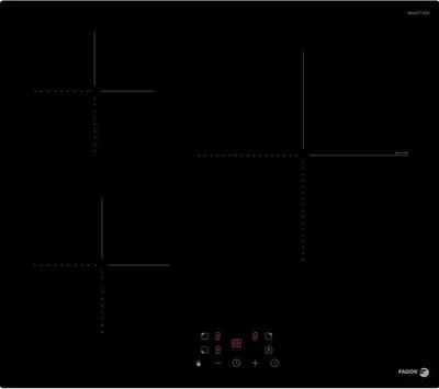 Image de Table de cuisson induction 59cm 3 feux 6200w noir - Fagor - FAI3531 -