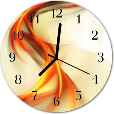Produktbild von Glasuhr Wanduhr Küchenuhr Echt-Glas 30fi cm Abstraktes mehrfarbig