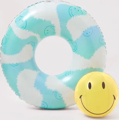 Produktbild von Sunnylife - Smiley-Schwimmbad mit aufblasbarem Ball
