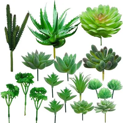 Immagine prodotto di Set di fiori artificiali, 24 pezzi – Decorazione per interni ed esterni – Accessorio per matrimoni e feste – Fiori realistici – Adatti per terrari – Materiale: plastica