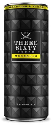 Obrázek produktu pro THREE SIXTY Vodka Maracuja 10% obj.