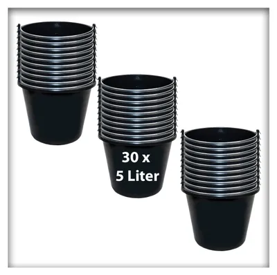 Produktbild von 30 Stk. 5 l Baueimer Ernteeimer Putzeimer Wassereimer Mörteleimer