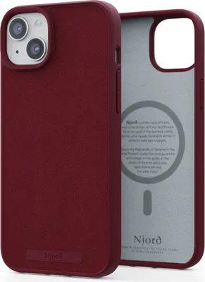 Image de Njord byELEMENTS Suede MagSafe, Obal, Apple, iPhone 15 Plus, iPhone 14 Plus, 17 cm (6.7"), Červená