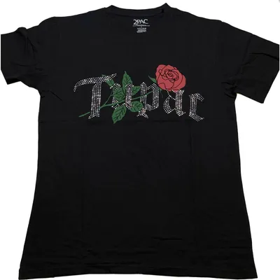 Produktbild von Tupac Shakur - T-Shirt für Herren/Damen Uni RO4708 (XXL) (Schwarz)