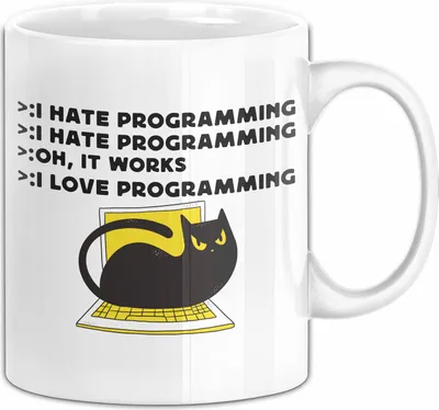 Produktbild von Programmierer Tasse Geschenk Für Informatiker Nerds Kaffee-Becher Für Geeks Kaffee-Becher (Weiß)