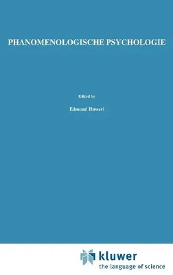Produktbild von Phänomenologische Psychologie