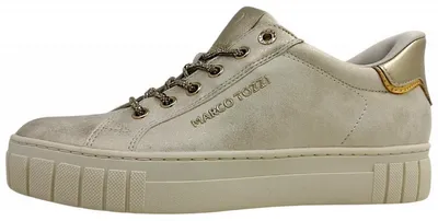 Produktbild von Marco Tozzi  Damenschuhe Schnürschuhe Sportive sportlicher Schnürer Gold Freizeit, Schuhgröße:37 EU