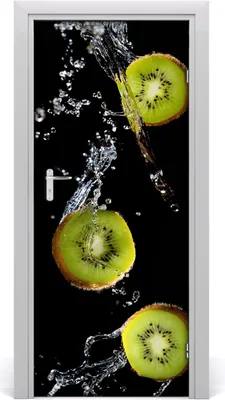 Produktbild von Tulup Türaufkleber 85x205 cm Dekorative Aufkleber Selbstklebend Wasserdichte Tapete Abnehmbar Schlafzimmer Wohnzimmer Wohnkultur - Kiwi