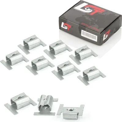 Produktbild von 10x Blechmutter Befestigungs Clips Radkasten vorne für Fiat Citroen Peugeot