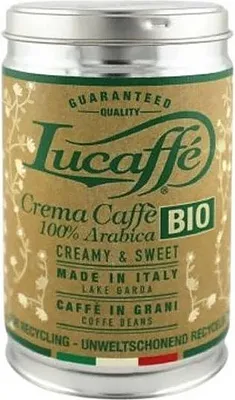 Obrázok produktu pre káva LucafféCrema Caffe zrnková - 250g plechovka