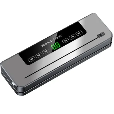 Produktbild von Automatische Vakuumiermaschine, 5 Modi für trocken & nass, kompakt, schnelle Versiegelung, inkl. 50 Beutel ideal zur Lebensmittelkonservierung zuhause