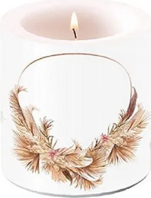 Produktbild von Kerze klein – Candle small – Format: Ø 7,5 cm x 9 cm – Brenndauer: 35