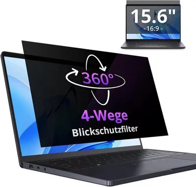 Produktbild von Famanu Privacyfilter Laptop 15,6 Zoll - 360° Blickschutz - Anti-Reflexion